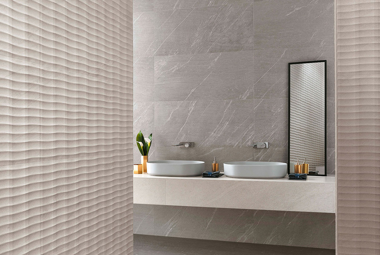 Керамическая плитка Marvel 3D Plot Clauzetto White 50x110, керамогранит Marvel Clauzetto White 75x150